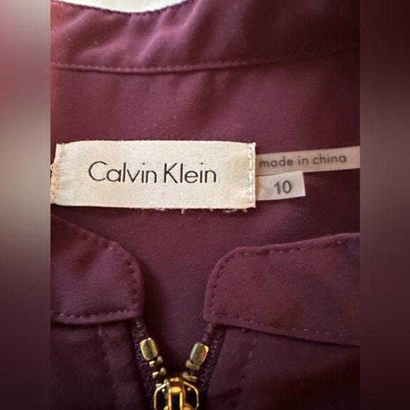 Calvin Klein purple eggplant color pull over dress size 10 - Picture 6 of 6